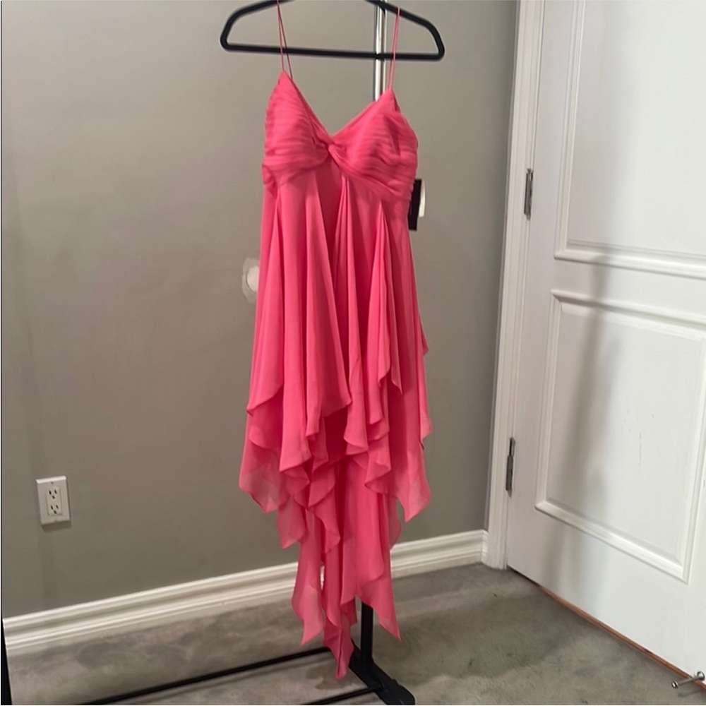 Aqua Pink Flowy Dress